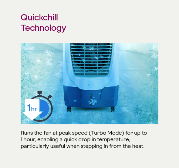 Inverter 87 Litre Desert Air Cooler Wine Red - Image 5