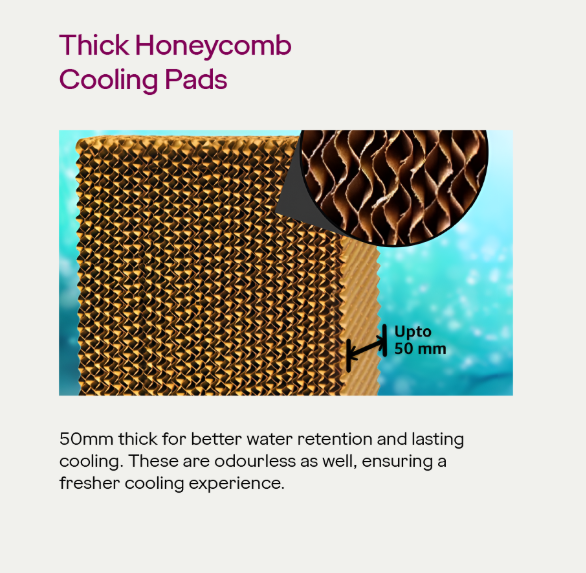 Inverter 87 Litre Desert Air Cooler Wine Red - Image 8