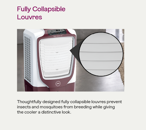 Electronic 75 Litre Desert Air Cooler Dark Grey - Image 4