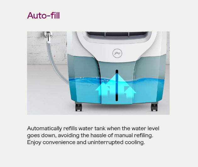 Electronic 75 Litre Desert Air Cooler Dark Grey - Image 5