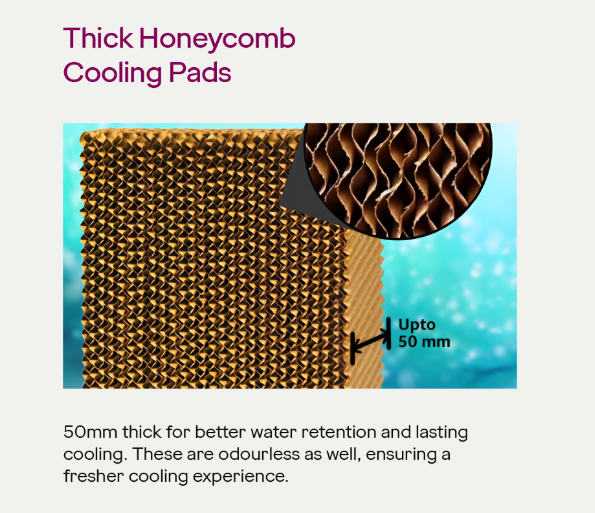 Electronic 67 Litre Desert Air Cooler Dark Grey - Image 6