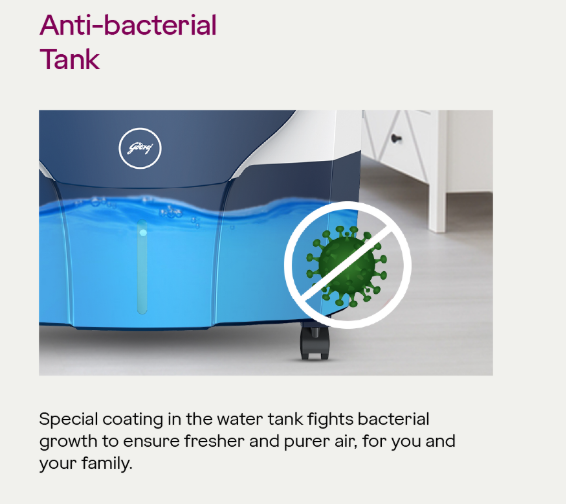 Electronic 67 Litre Desert Air Cooler Dark Grey - Image 7