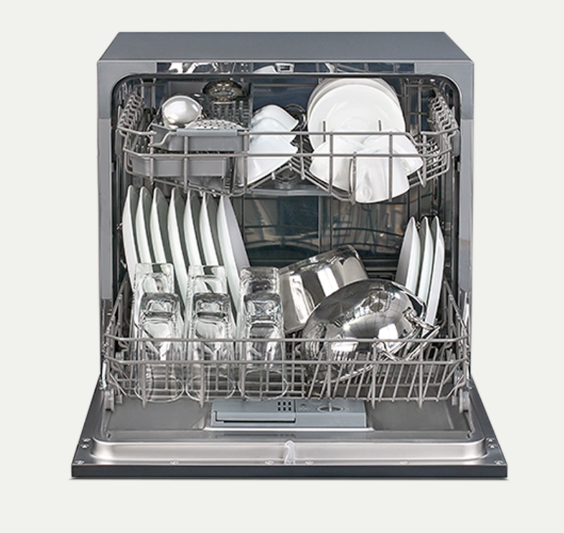 Dishwashers 8 Place Settings A A+ Counter-Top Dishwasher Silky Silver - Image 2